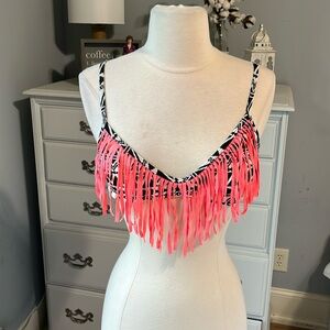 Boho Tribal Fringe Bikini Top
